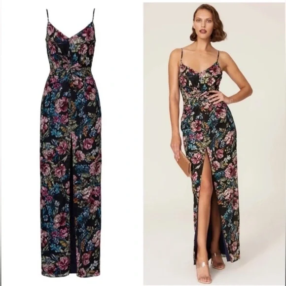 Amanda Uprichard Ellie Floral Lace Maxi Dress 🌸 XS - Picture 1 of 16